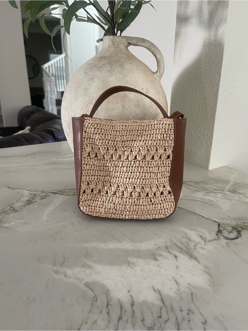 J. Crew Woven Crossbody Mini Tote Bag - Picture 2 of 9